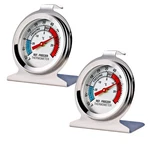 2 Pack Refrigerator Freezer Thermometer Large Dial. Fixed Price $8.18.