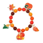Thanksgiving Fall Bracelets For Women, Cute Turkey Pumpkin Maple Leaf Charms. Fixed Price $19.98.