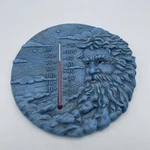 North Wind Man Winter 12 Round Ceramic Thermometer Jack Frost Cold Vintage. Fixed Price $27.98.