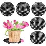 6 Pcs Big Plant Level Pot Elevator 12 Inch Heavy Duty Stands With Saucer F. Fixed Price $21.03.