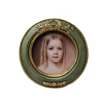 Sylvia's Shop 3X3 Small Vintage Picture Frame, Mini Round, Green. Fixed Price $19.87.