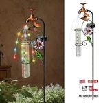 Rain Gauge Outdoor, Decorative Garden Stake With Butterfly Faucet. Fixed Price $41.01.