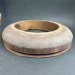 Antique Unmarked Wood Block Millinery Hatters Brim Mold Form 8LP 7 3/4. Fixed Price $69.99.