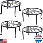 Tosnail 4 Pack Metal Stand, Planter Support Rack, Pot Stands,. Fixed Price $44.99.