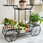 Garden Cart Stand Plant Metal Iron Flower Pot Holder 6 Tiers Parisian Style. Fixed Price $39.92.