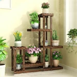 Strong Multi Tier Wood Flower Rack Stand Planter Shelves Bonsai Herb Shelf. Fixed Price $33.91.