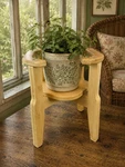 Handmade Bamboo Stand Mid Century Modern Planter Holder Rustic Decor. Fixed Price $40.00.