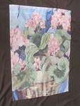 Toland Home Garden Flowers In Basket 24" X 34.5" Usa-produced Flag "signed". Fixed Price $6.99.