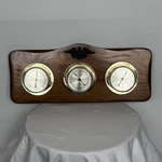 Vintage Springfield Usa Wall Hung Thermometer Barometer Hygrometer Wood Finish. Fixed Price $18.99.