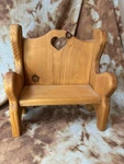 Wooden Heart Doll Bench/ Plant Stand Country Decor Grandma Core Cottage Vtg. Fixed Price $19.00.