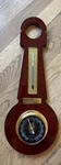 Del Milan Italy Mahogany/ Brass Banjo Style Weather Station Wall Barometer. Fixed Price $33.15.