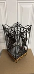 Metal Umbrella Stand/plant Stand. Good Condition. Vintage (??). Fixed Price $27.00.