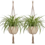 2 Pack Macrame Plant Hanger Rope Hanging Holder For Indoor Outdoor. Fixed Price $15.58.