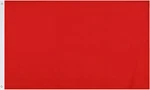 Solid Red Flags 3X5 Ft Blank Vivid Color Double Stitched Plain With Bra. Fixed Price $11.75.