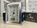 Beautiful Sterling Silver Wood Backed Clock By Carr Of Sheffield 1995. Fixed Price $119.85.
