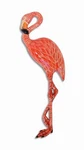 Hand Painted 10" Pink Flamingo Bird Facing Left Wall Mount Decor Sculpture 82F. Fixed Price $11.99.