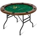 Round Poker Table 8 Player Texas Holdem Game Folding Casino Cup Holder Blackjack. Fixed Price $172.99.