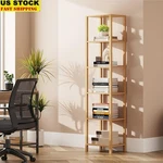 6 Tier Bookshelf Open Storage Adjustable Feet Easy Assembly Home Office Display. Fixed Price $57.99.