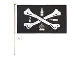 5' Wood Flag Pole Kit Wall Mount Bracket 3X5 Pirate Tools Of Trade Poly. Fixed Price $23.88.