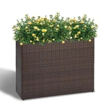 Large Rectangular Block Box Handmade Wicker Tall Planters For Outdoor.... Fixed Price $214.92.
