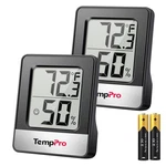 Temppro TP49 2 Pieces Black Indoor Thermometer,. Fixed Price $37.35.