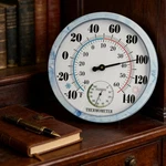 10 Inch Analog Indoor Outdoor Thermometer With Hygrometer, Waterproof Wall Th.... Fixed Price $30.53.