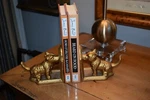 Foreside Home & Garden Gold Finish Cast Iron Scottie Dog Bookends Heavy!. Fixed Price $55.00.