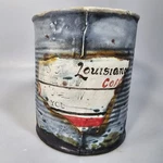 Ramiro Diaz Studio Art Pottery Tin Can Planter Realistic Urban New Orleans. Fixed Price $94.53.