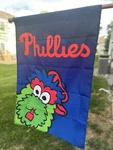 Custom Made Mlb Philadelphia Phillies Phanatic House Flag Banner 28 X 40. Fixed Price $24.99.
