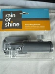 Rain Or Shine Silver Heavy Duty Metal (mounting Bracket) Flag Pole 0555875. Fixed Price $12.99.