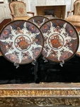 Oriental Accent Decorating 10.5 Plates, Set Of 3 With Stands. Fixed Price $15.00.