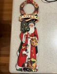 Vintage Hearthstone Studio Noel Father Christmas Door Knob By Janet Stever. Fixed Price $9.50.