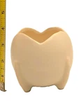 Vtg Nelson Mccoy Art Deco Tulip Ball Ivory/lt Yellow Planter In. 1930'S-40'S. Fixed Price $21.94.