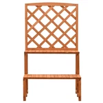 Plant Rack Stand With Trellis Flower Pot Orange Solid Wood Vidaxl. Fixed Price $76.99.
