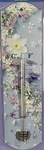 10" Metal Blue Floral Garden Greenhouse Wall Thermometer, Outdoor Indoor A-10. Fixed Price $11.67.