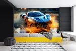 3D Car Photo ZHUA52339 Wallpaper Murals Removable Self-adhesive Ann. Fixed Price $28.66.