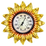 Mumtop Outdoor Thermometer For Patio - Indoor Medium, Gold Sunflower. Fixed Price $33.11.