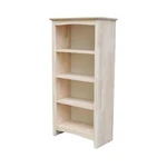 Ic International Ncepts Shaker Bookcase, 48-INCH Height, Durable Solid Wood. Fixed Price $307.77.