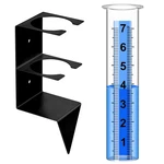 Timenued Rain Gauge Outdoor, 7" Capacity Outdoors Best Rated Black. Fixed Price $15.35.