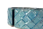 Alfresco Home Trellis Round Ceramic Planter In Atlantis Blue. Fixed Price $74.99.