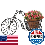 New Iron Bicycle Plant Flower Stand Pot Home Garden Patio Indoor Outdoor Decor. Fixed Price $69.48.