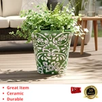 Stylecraft 15" Talavera Planter Ceramic Multicolor Hand Painted Garden Pot. Fixed Price $157.99.