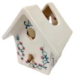 Homco Home Interiors Ceramic Birdhouse Planter Painted Rose Vine Wall Pocket. Fixed Price $14.00.