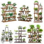Wood/ Bamboo/metal Shelf Flower Pot Plant Stand Rack Garden Indoor Outdoor Patio. Fixed Price $42.92.