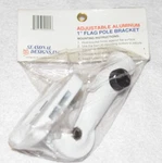 New Seasonal Designs Adjustable Aluminum 1 Flag Pole Bracket *free Shipping*. Fixed Price $15.00.