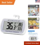 Refrigerator Thermometer Digital Fridge Freeze Room Waterproof La.... Fixed Price $20.76.