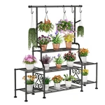 3-TIER Tall Metal Plant Stand Indoor Outdoor Heavy Duty Shelf For Gar.... Fixed Price $97.97.