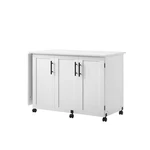 Hawthorne Collections Contemporary Engineered Wood Sewing Craft Cart White. Fixed Price $199.00.