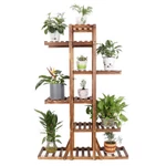 Outdoor Indoor Metal Wooden Stand Planter Flower Pot Garden Shelf Shelving. Fixed Price $38.98.