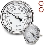 Dial Thermometer, Stainless Steel For Home Brewing, 1/2 Npt Kettle. Fixed Price $27.85.